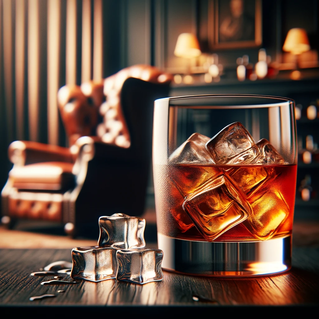 A bourbon glass helps create the warm, inviting atmosphere of enjoying bourbon, embodying the perfect blend of sophistication and relaxation